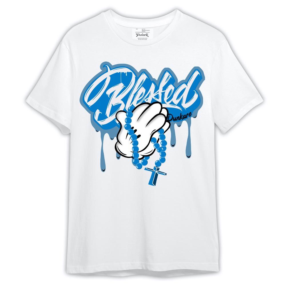 Shirt To Match Shirt Streetwear God Blessed Drip, Military Blue 4s T-- To Match Sneaker Military Blue 4s Graphic Tee NCT