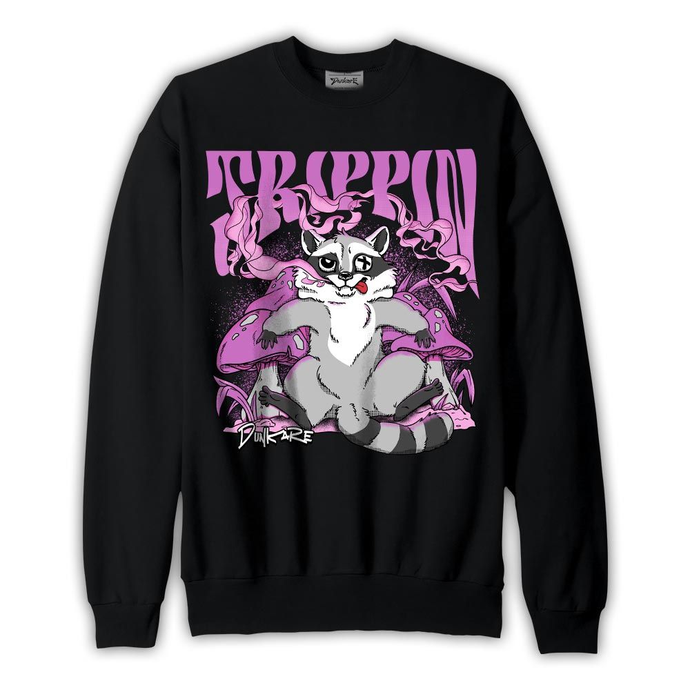Sweatshirt To match Hyper Violet 4s Sweatshirt - Trippin Raccoon Graphic 1405 DNY