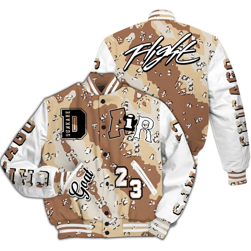 Varsity Jacket To Match Varsity Jacket To Match Desert Camo 3s - AIR Number 23 GOAT All Over Print