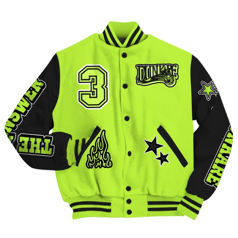 Varsity Jacket To Match Air Force 1 Low Dance Volt - Allen Answer Skeleton All Over Print