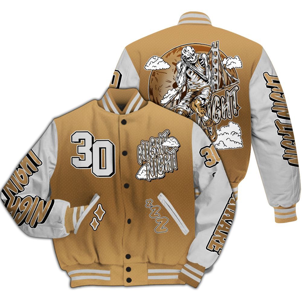 Varsity Jacket To Match Air Max DN Golden Bullet - Seeya Skeleton All Over Print
