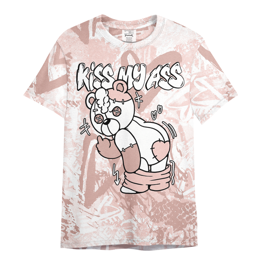 Shirt To Match Low Legend Pink 11s - Kiss My Hugz Heart Grunge Graphics Shirt Unisex
