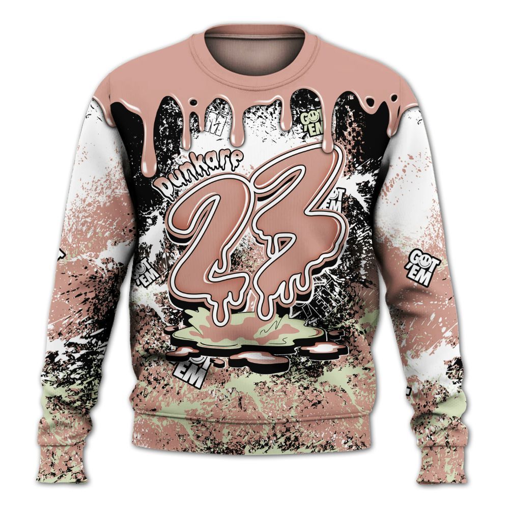 Sweatshirt To Match Valentines Day 3s - Dripping 23 Drip All Over Print