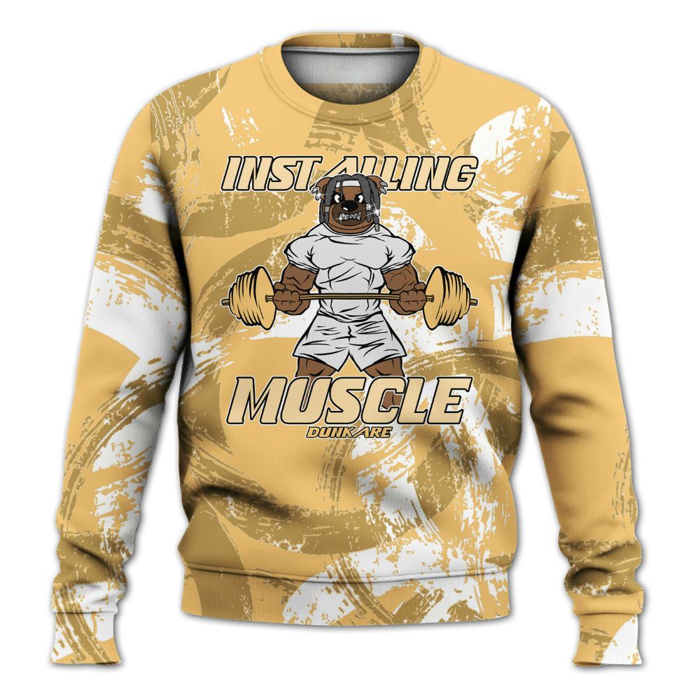 Sweatshirt To Match Craft Paris 6s - Installing Muscle Bear Circle Slpash All Over Print