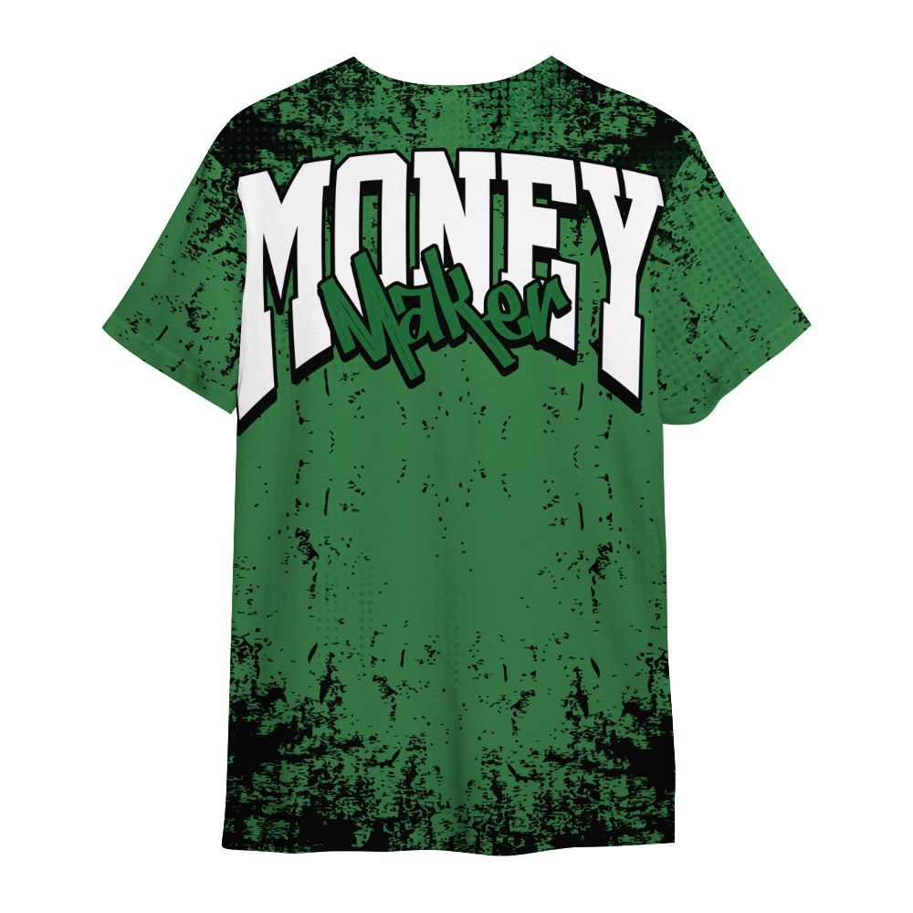 Shirt To Match Lucky Green 1s - Move In Silence Money Street Retro All Over Print