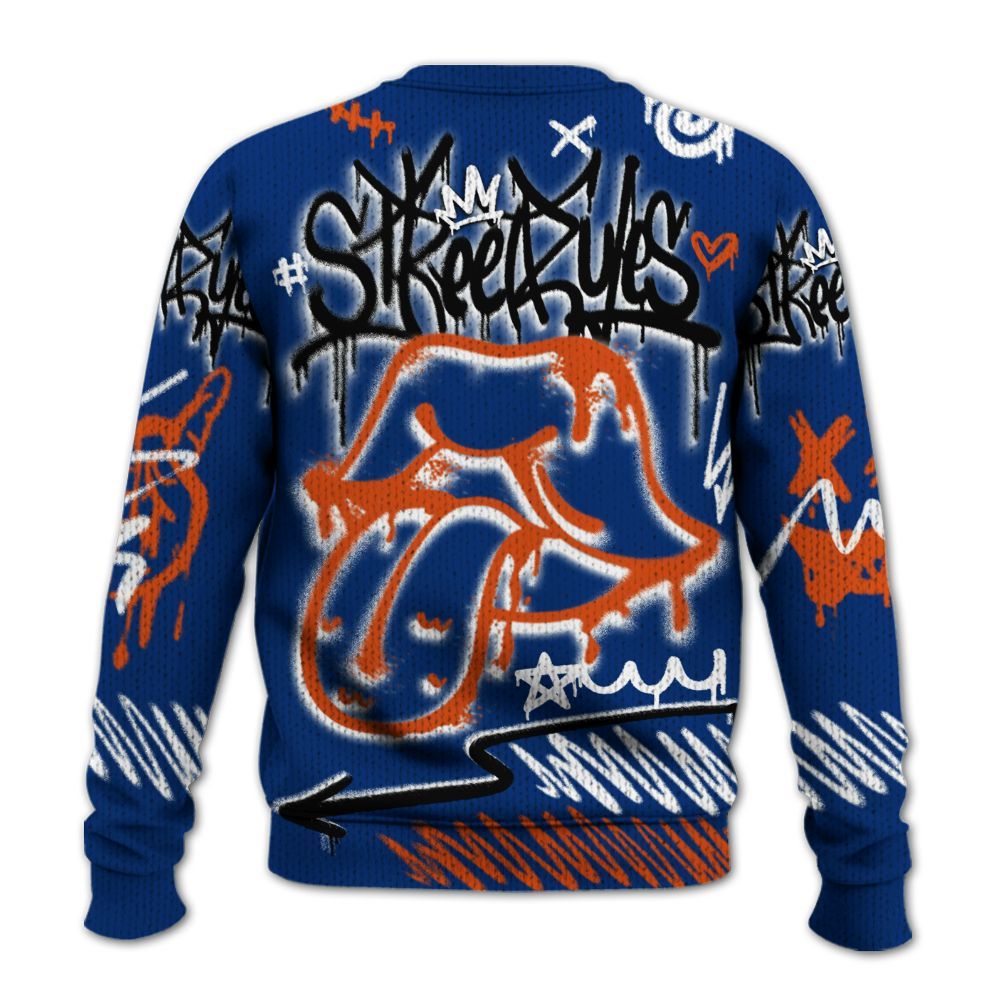 Knitted Sweater To Match Mid Knicks 1s - Break Rules Streetwear