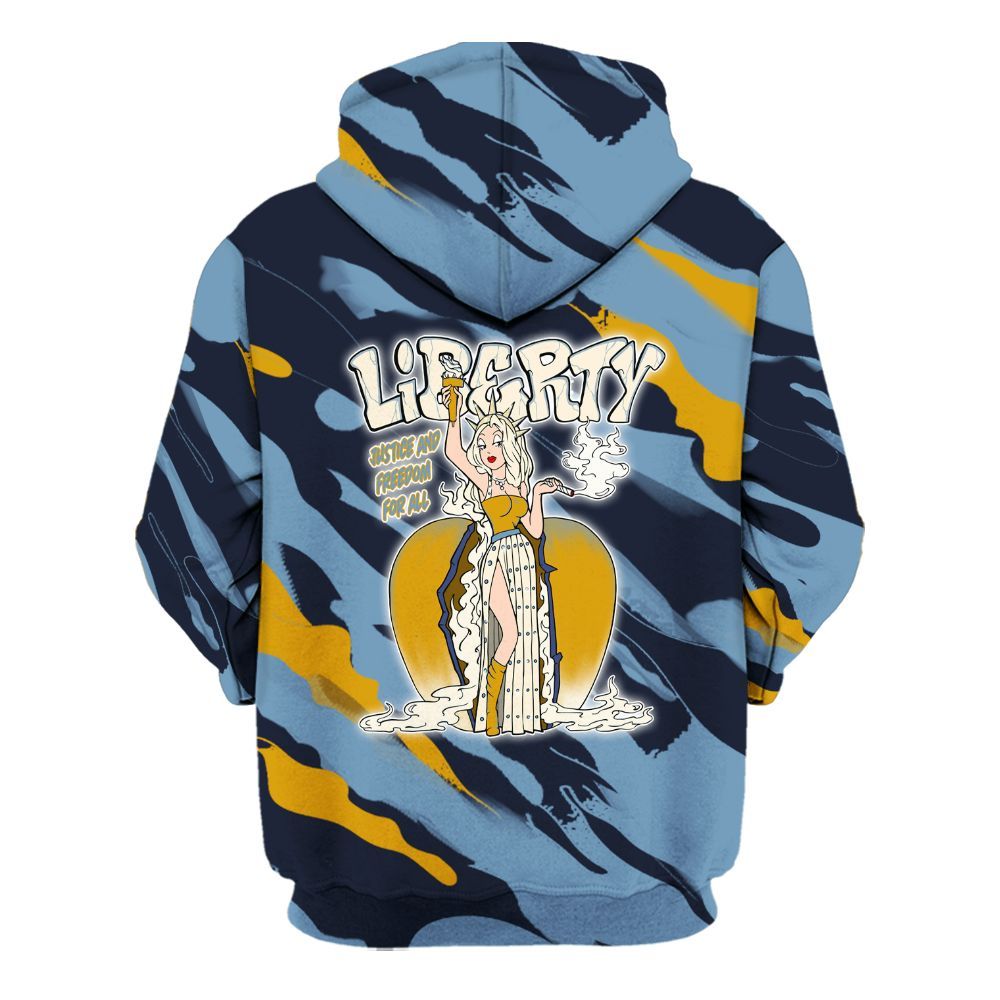 Hoodie To Match High OG First In Flight 1s - Midwest Cartoon Colored All Over Print