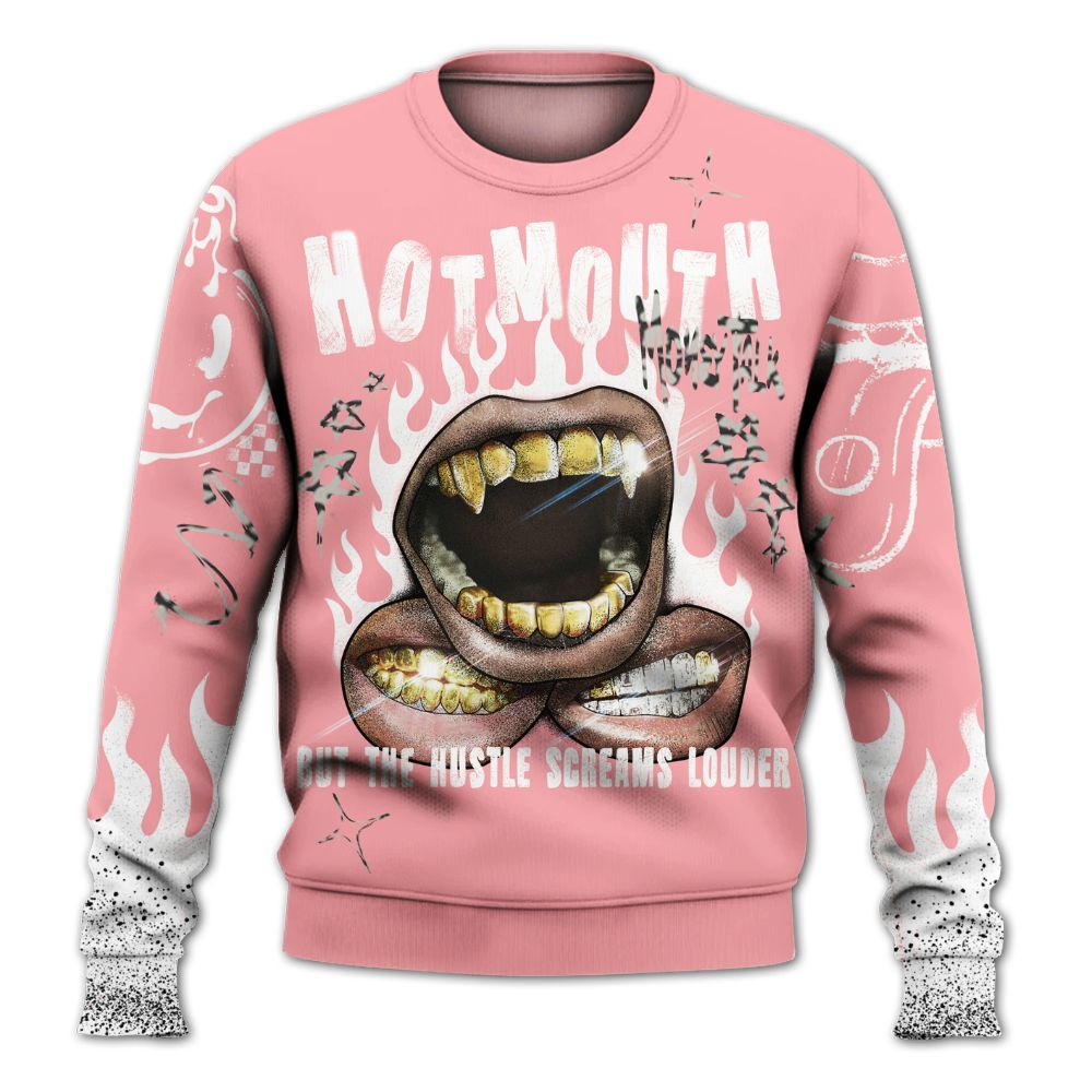 Sweatshirt To Match Retro Wings 3s - Mouth Burning Street Style All Over Print