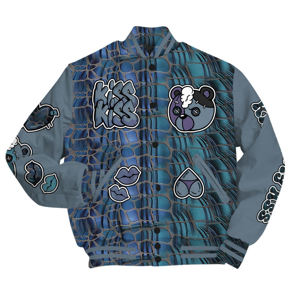 Varsity Jacket To Match Air Foamposite Kazuya Mishima - Kiss My Hugz All Over Print