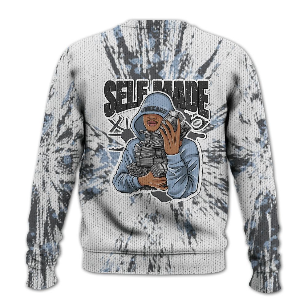 Knitted Sweater To Match Reverse Black White 6s - Selfmade Lux