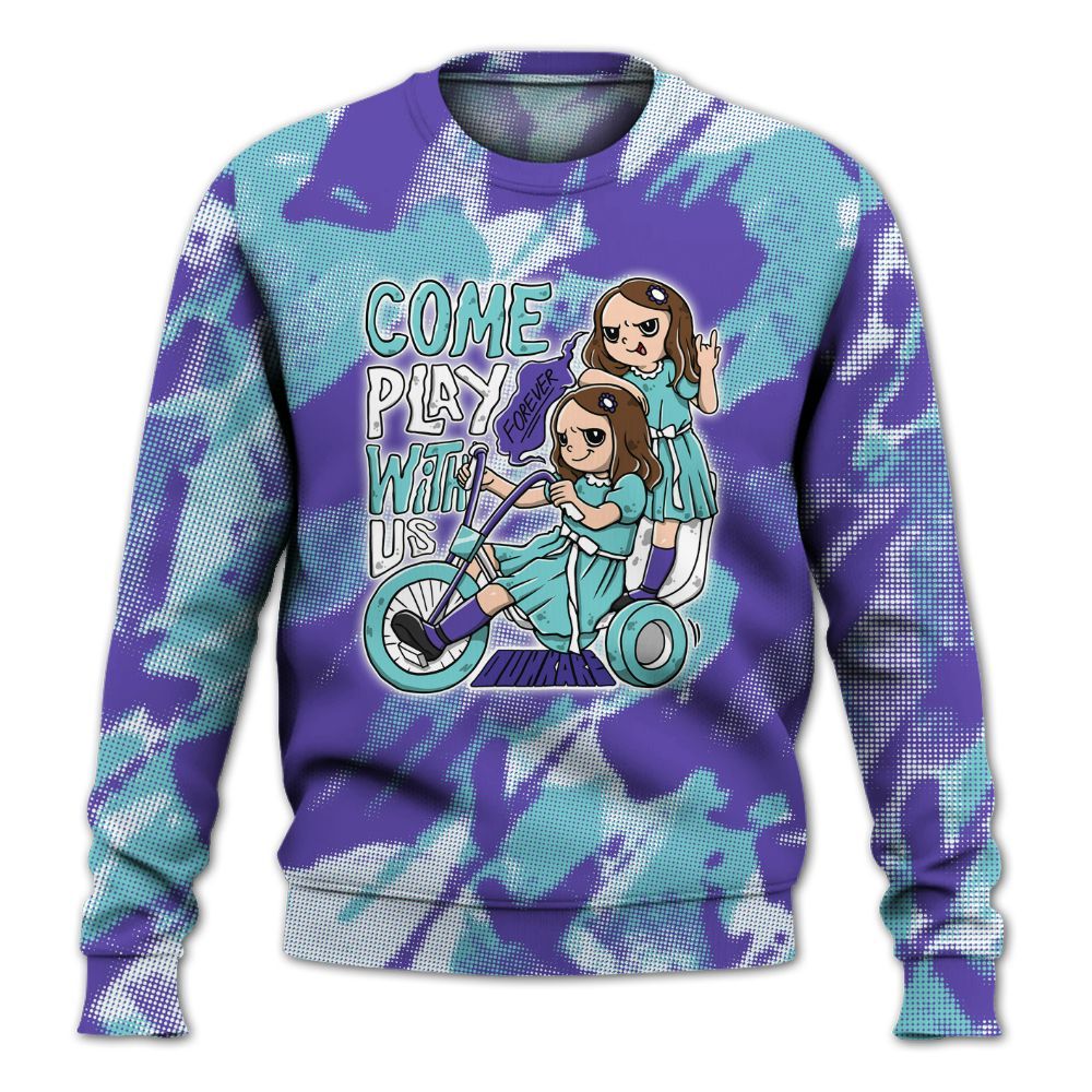 Sweatshirt To Match Low Hornets 1s - Come Hangout Halloween Abstract Halftone All Over Print