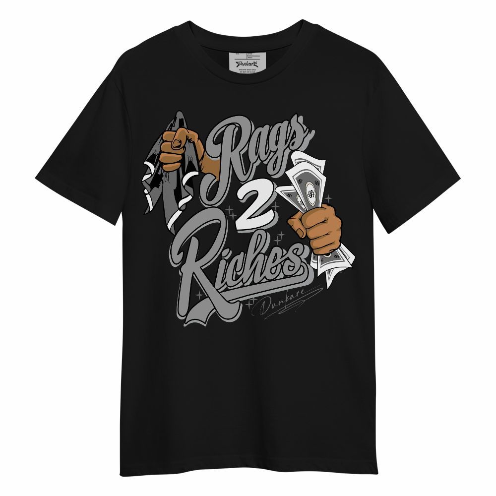 Shirt To Match Black Wolf Grey 12s - Rag 2 Riches Unisex Shirt
