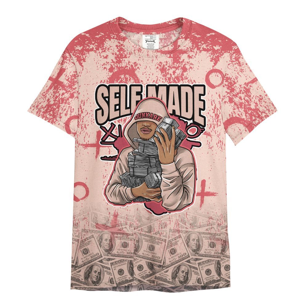 Shirt To Match Washed Coral 2s Shirt - Selfmade Unique Drip All Over Print