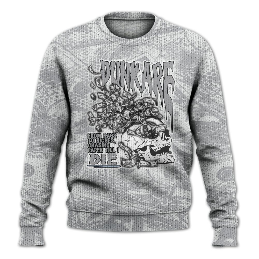 Knitted Sweater To Match Low OG Wolf Grey 1s - From Rags To Riches