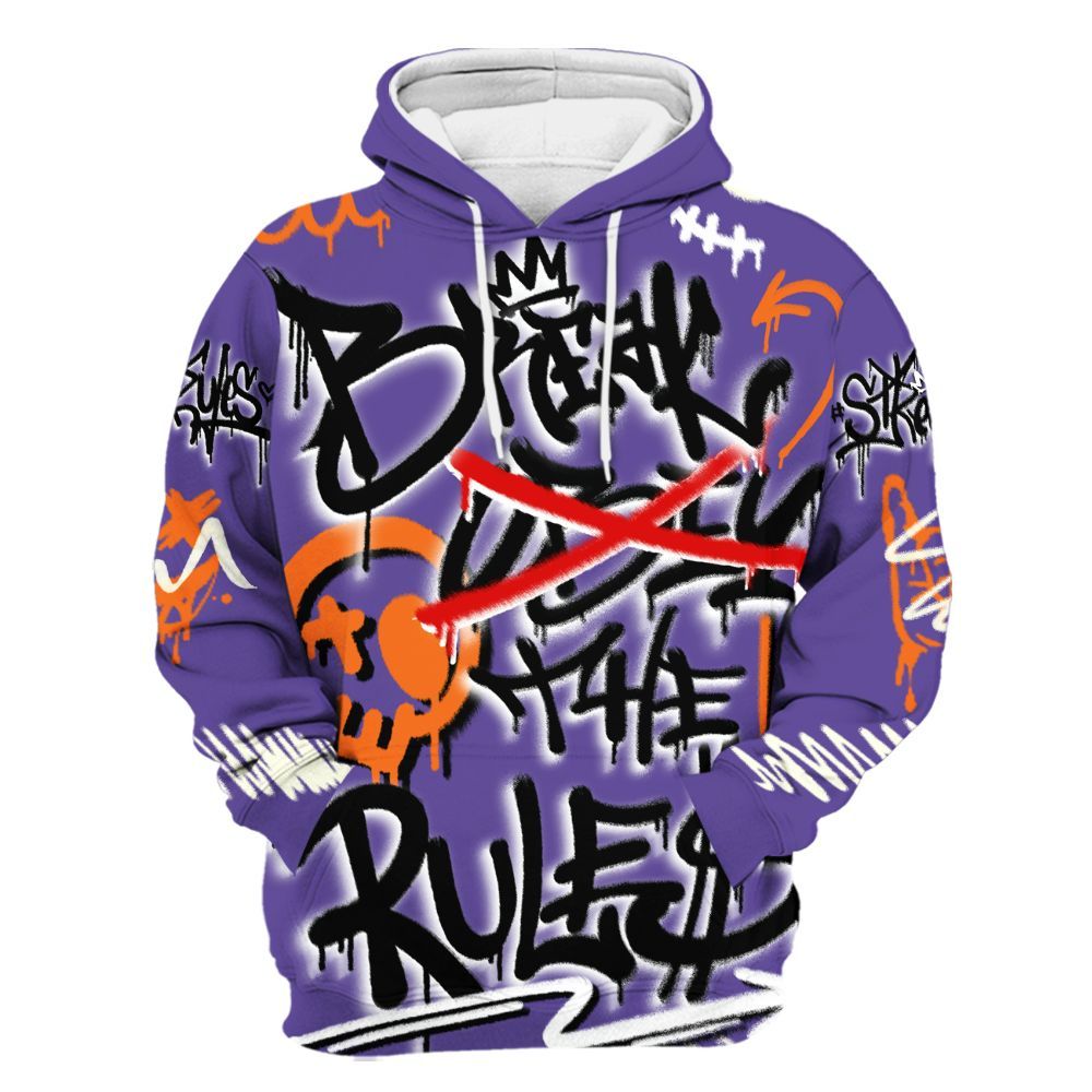 Hoodie To Match Air Max Waffle SP Voltage Purple - Break Rules Streetwear All Over Print