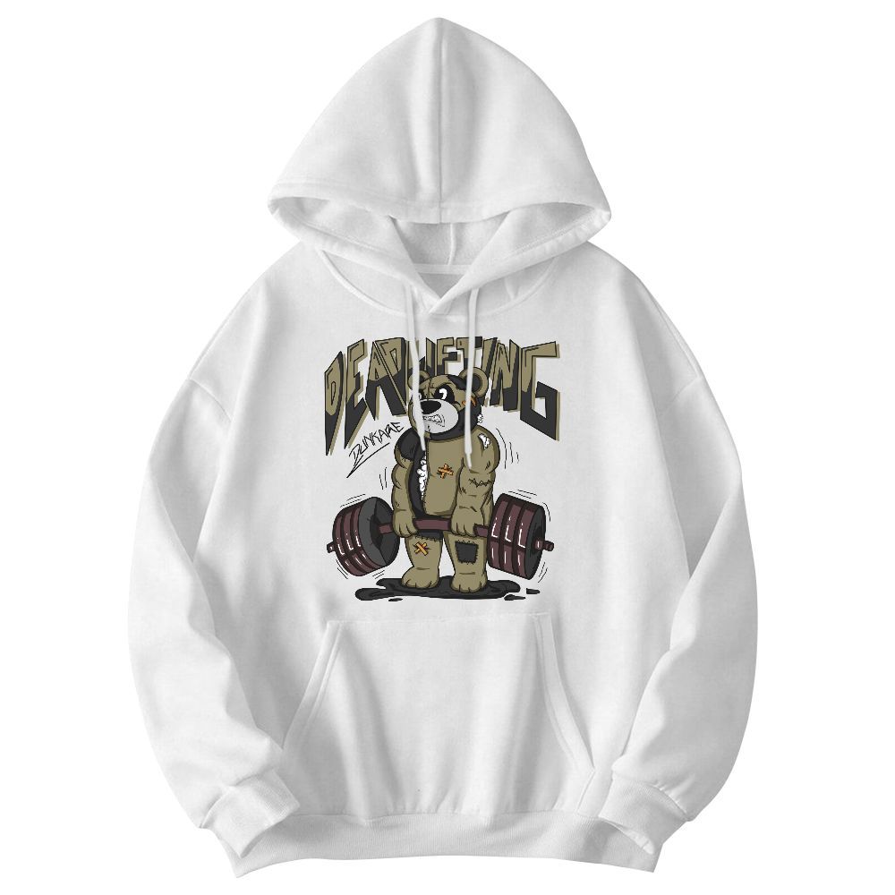 Sweatshirt To Match Black Olive 7s - Deadlifting Bear Graphic