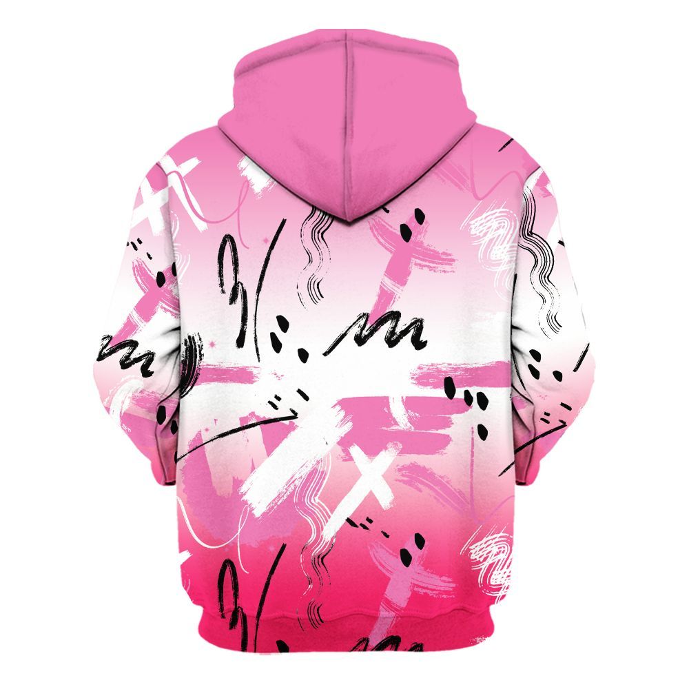 Hoodie To Match Air VaporMax Plus Triple Pink - Money Hustle Grind Pray All Over Print