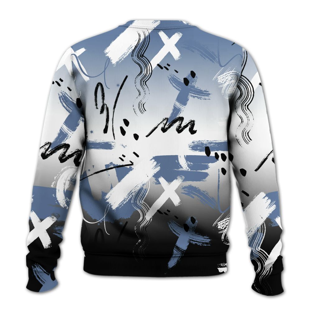 Sweatshirt To Match Mid Space Jam 1s - Money Hustle Grind Pray All Over Print