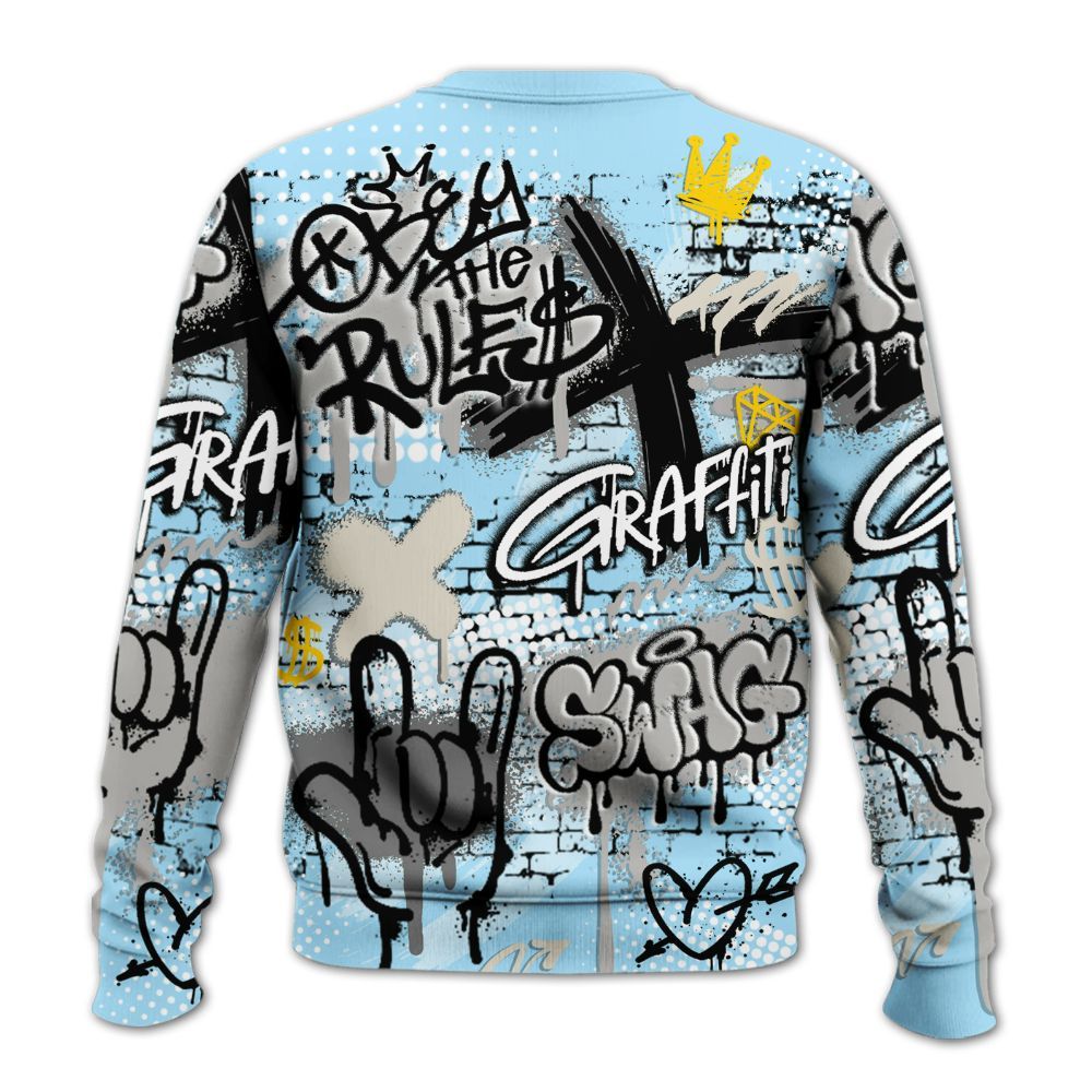 Sweatshirt To Match Retro SoleFly 13s - True It Real Graffiti Streetwear All Over Print