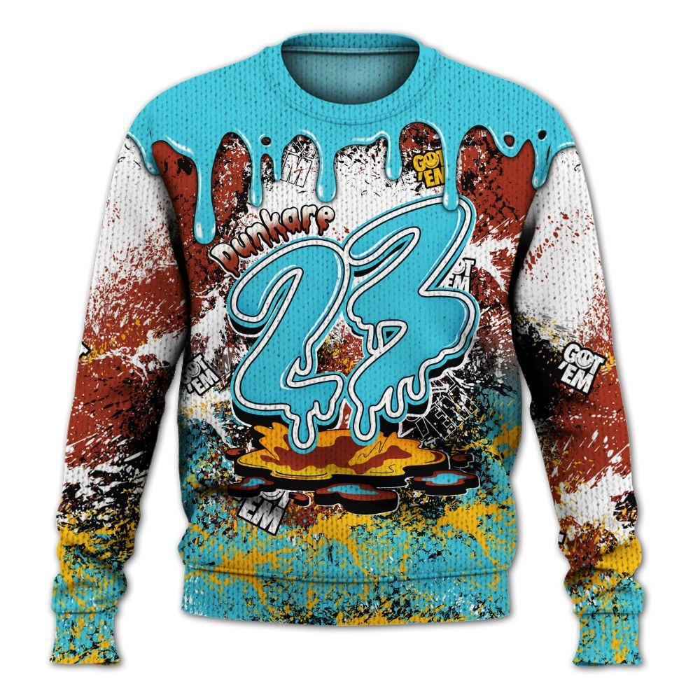 Knitted Sweater To Match SB Dunk Di'Orr Greenwood - Dripping 23 Drip
