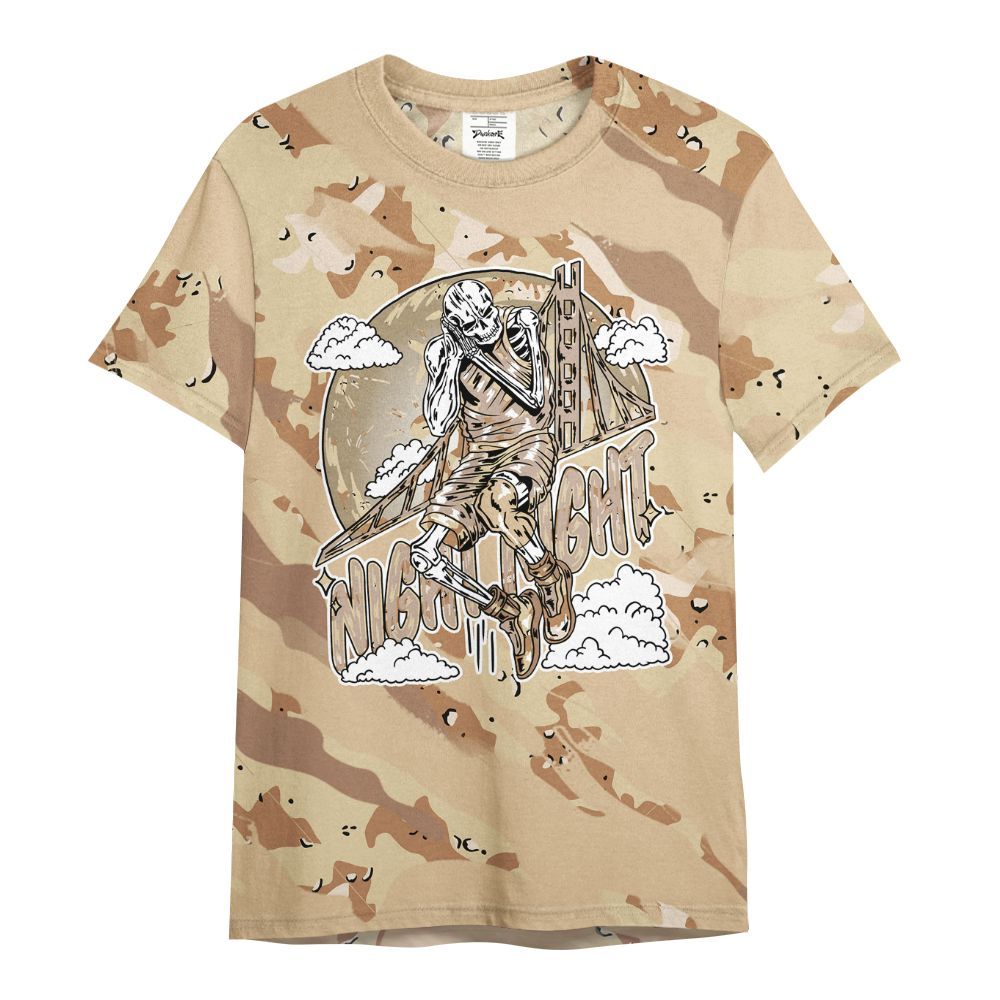 Shirt To Match Desert Camo 3s - Seeya Skeleton Colored All Over Print