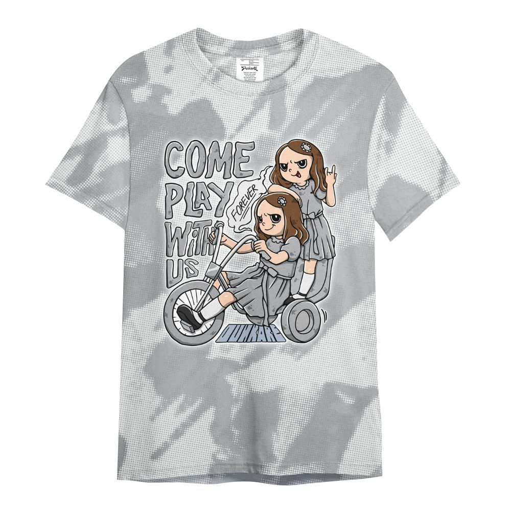 Shirt To Match Low OG Wolf Grey 1s - Come Hangout Halloween Abstract Halftone All Over Print