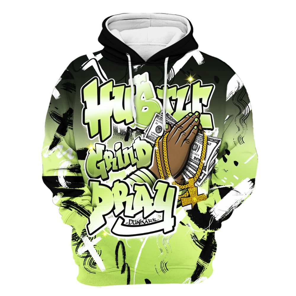 Hoodie To Match Air Max SNDR Volt - Money Hustle Grind Pray All Over Print