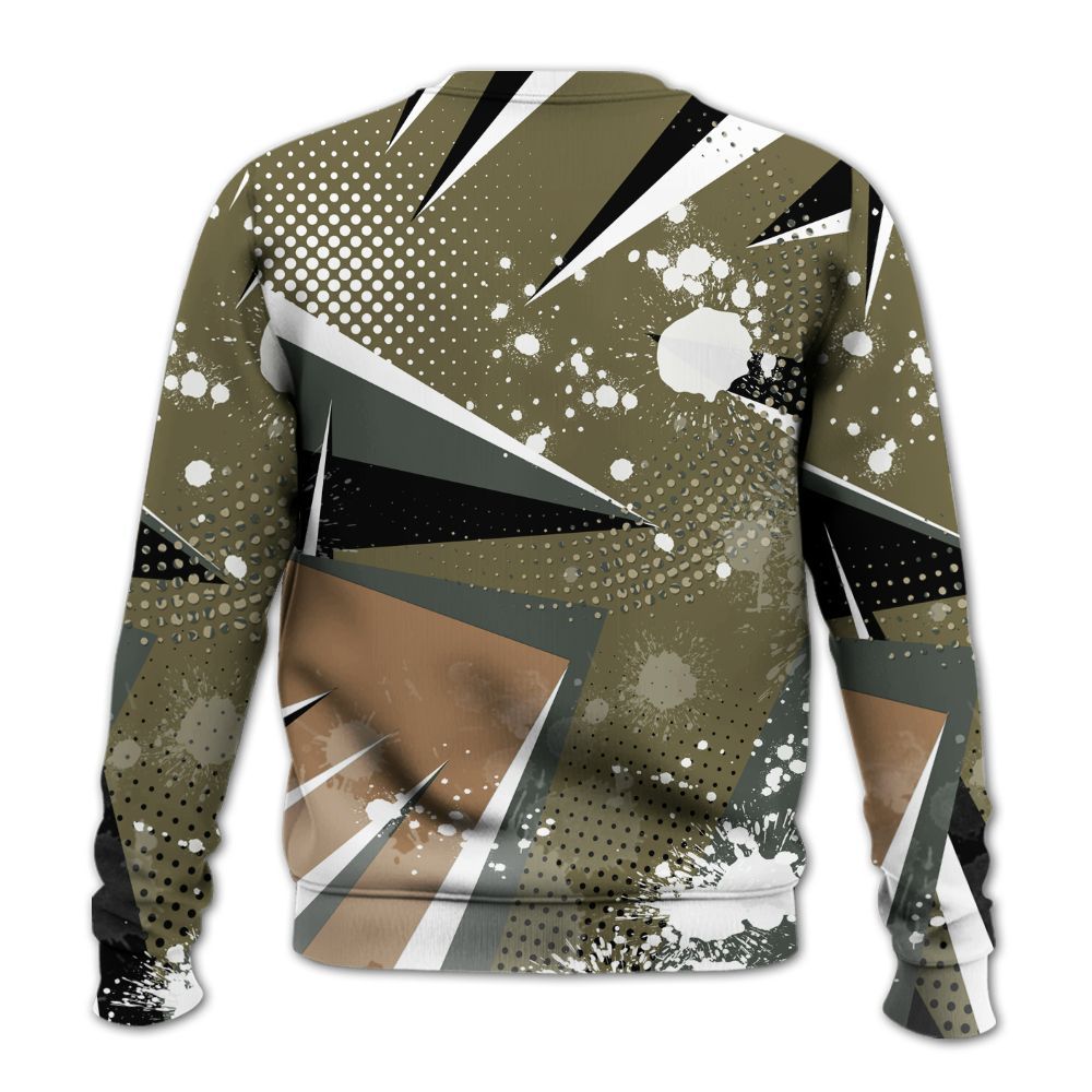 Sweatshirt To Match Retro Family Affair 3s - Trust No One Dripping All Over Print