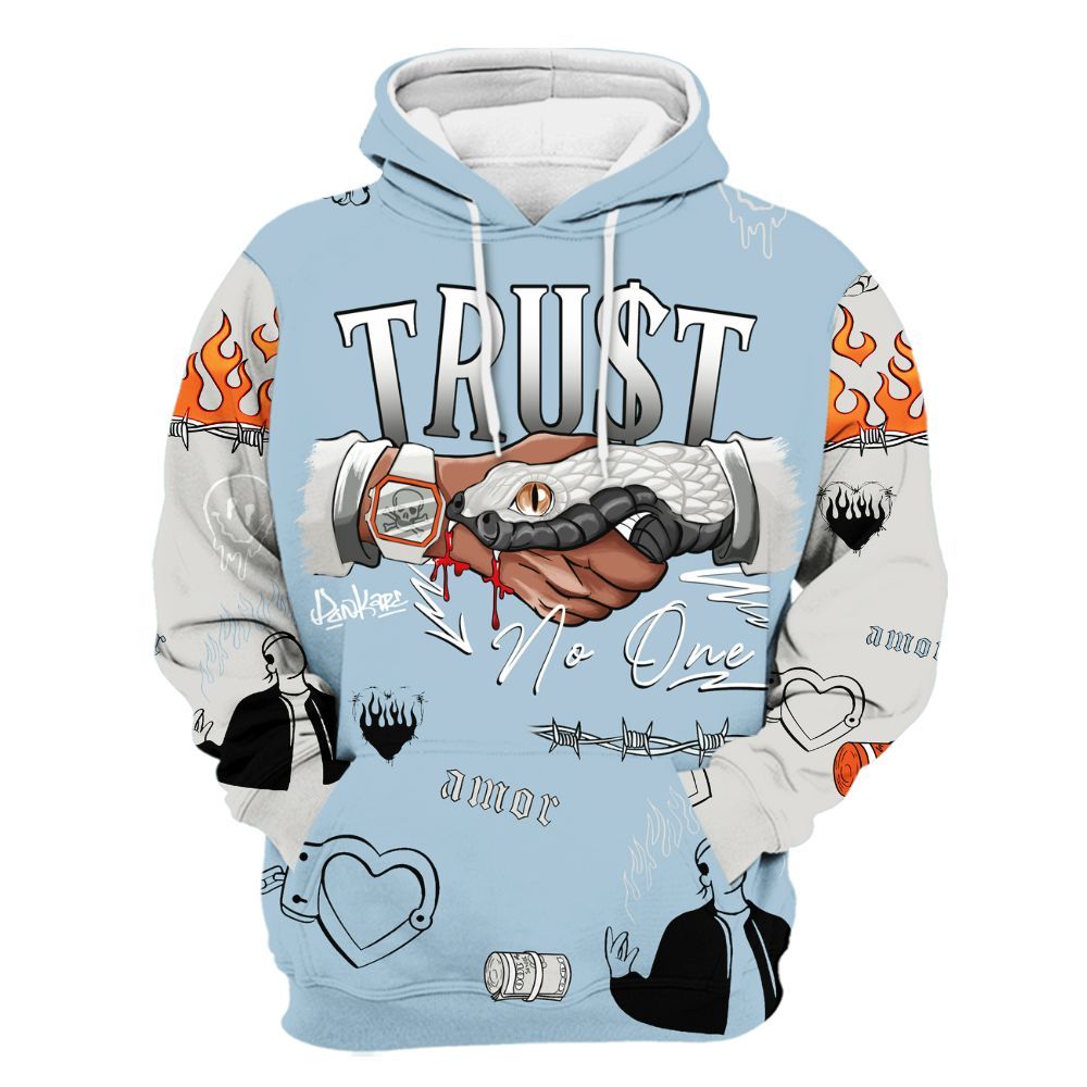 Hoodie To Match High OG Alaska 1s - Snake Trust No One All Over Print