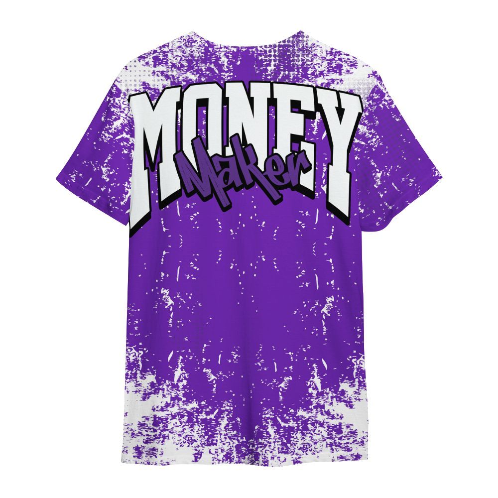 Shirt To Match Retro Dark Iris 3s - Move In Silence Money Street Retro All Over Print