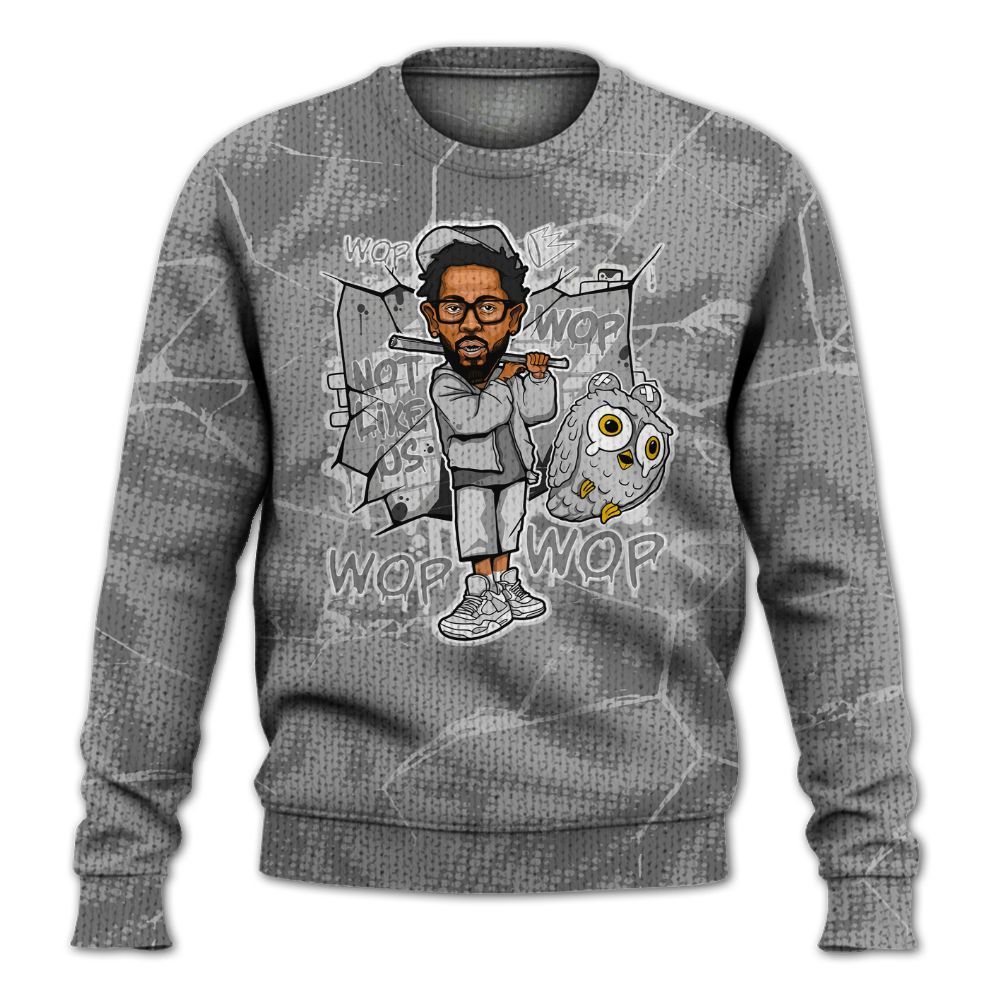 Knitted Sweater To Match Black Wolf Grey 12s - None Like ComptonCity Graphic Crack