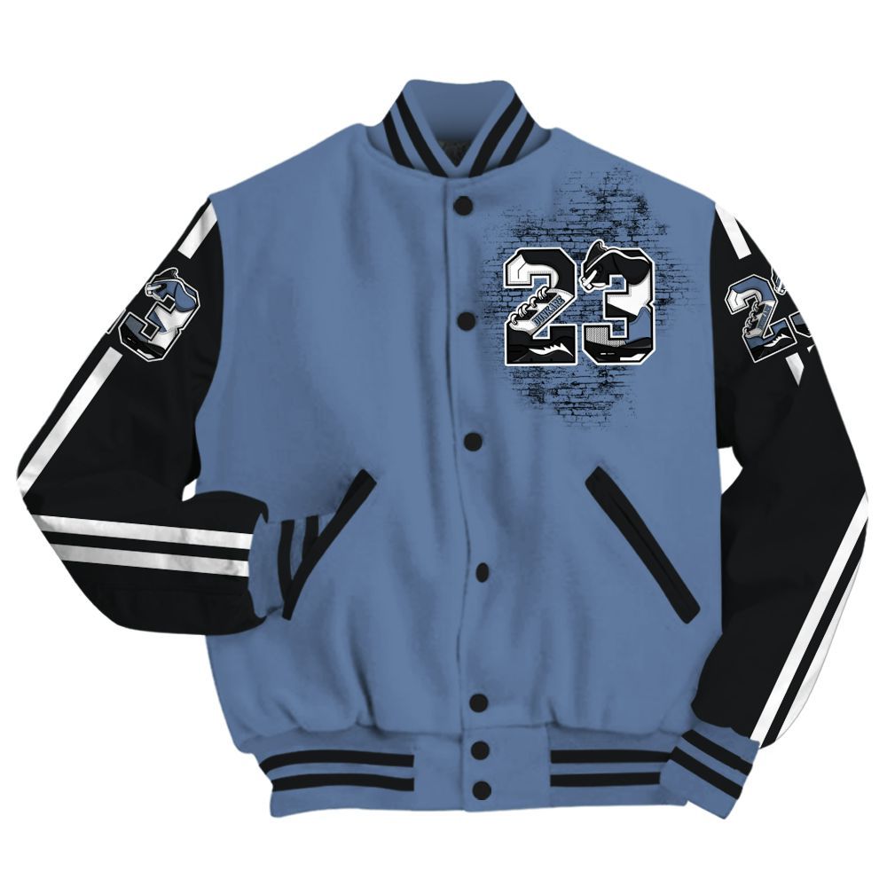 Varsity Jacket To Match Mid Space Jam 1s - Custom Name Number 23 5s All Over Print