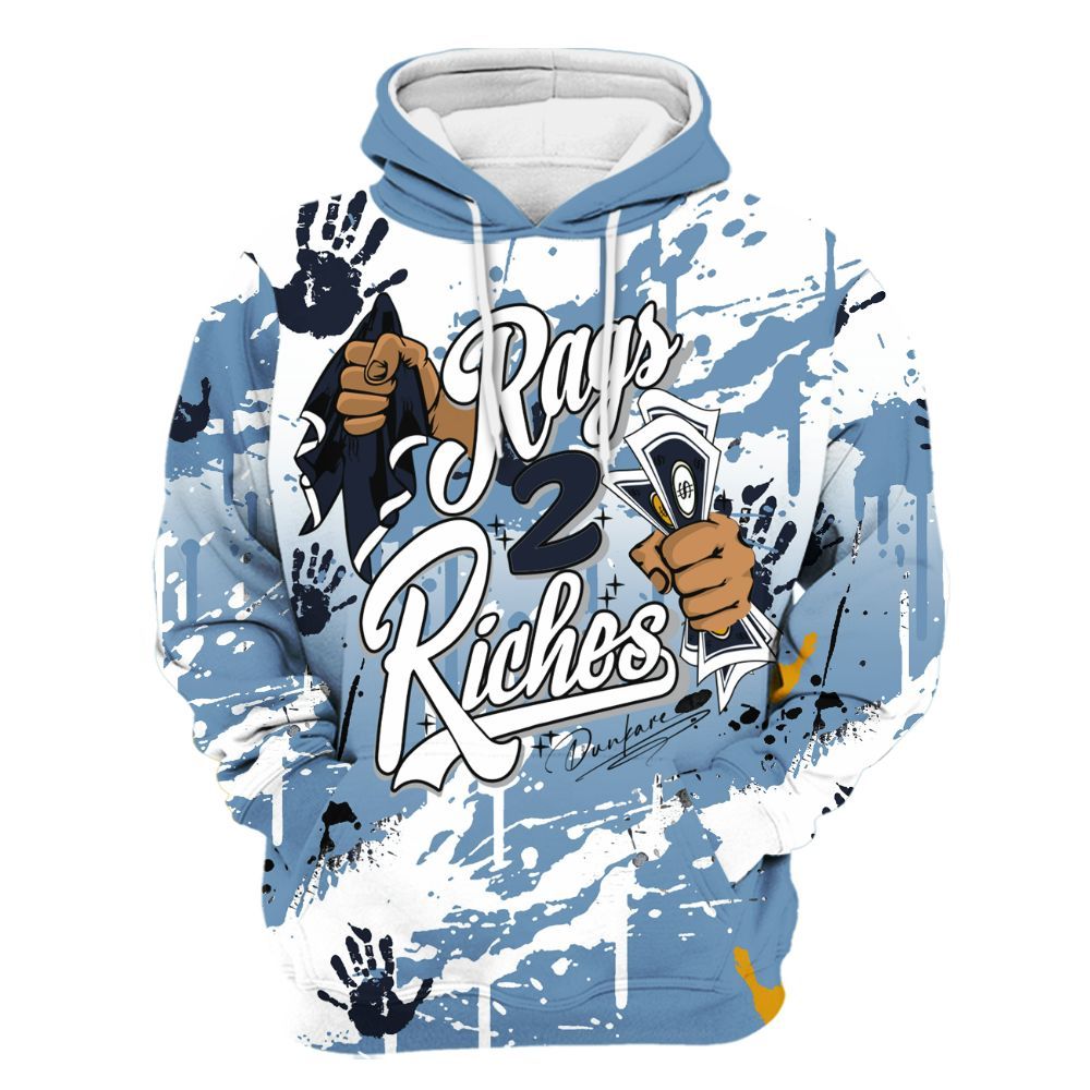 Hoodie To Match High OG First In Flight 1s - Rag 2 Riches All Over Print