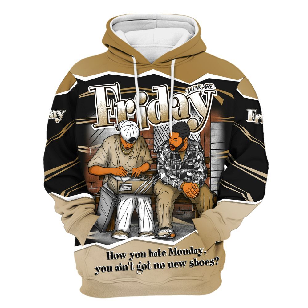 Hoodie To Match Max 96 Low Black White Gold - Friday Movie 90s TV All Over Print