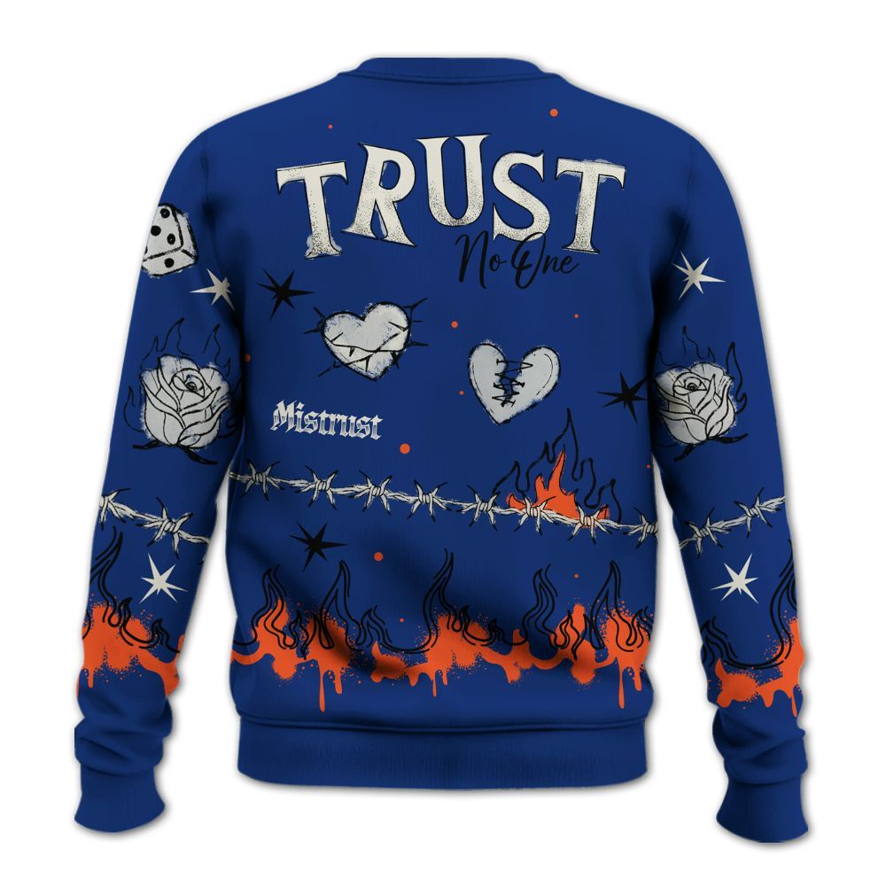 Sweatshirt To Match Suede GS League - Trust No One Snake-Bite Doodle Crayon All Over Print