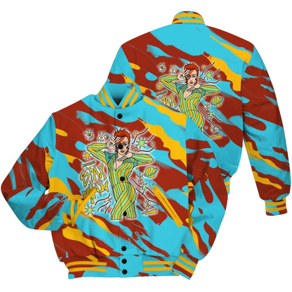 Varsity Jacket To Match SB Dunk Di'Orr Greenwood Shirt - Starmans Graphics Colored All Over Print