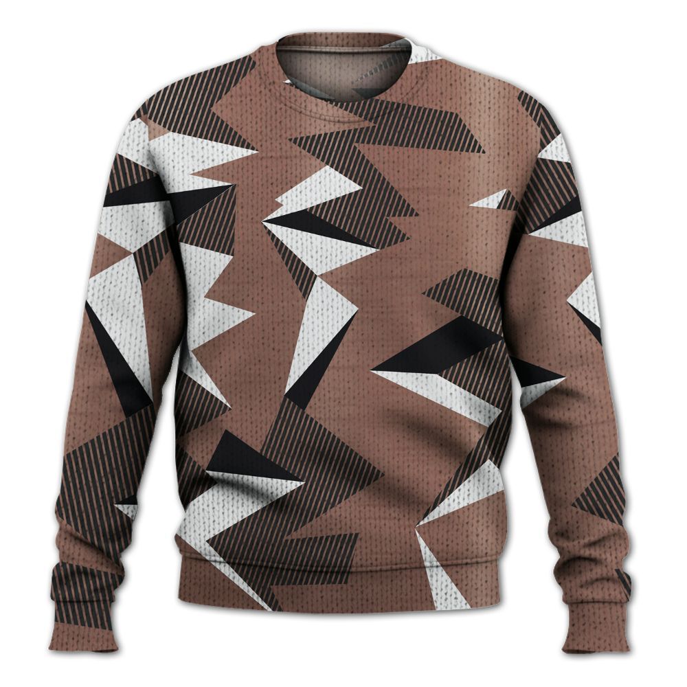 Knitted Sweater To Match KD 4 Christmas - Geometric Camouflage Pattern