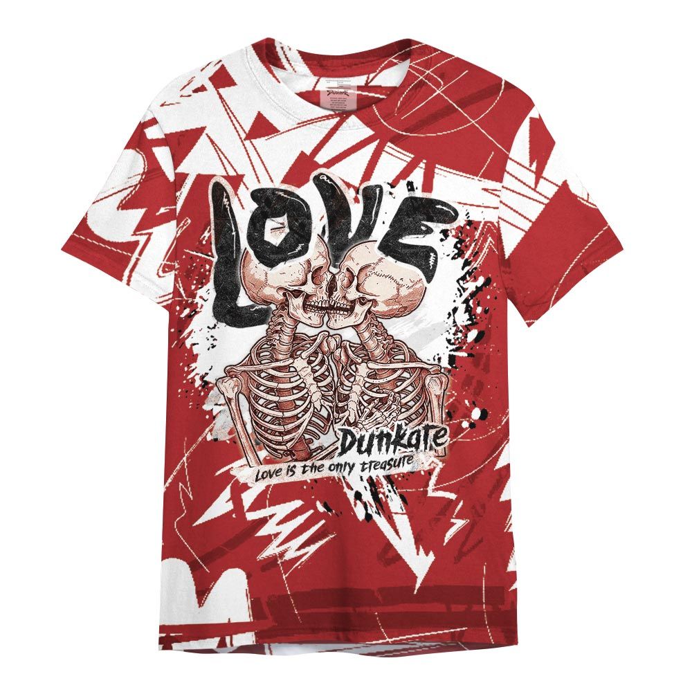 Shirt To Match Red Taxi 12s - Skull Love Bear Nonobjective Shirt Unisex