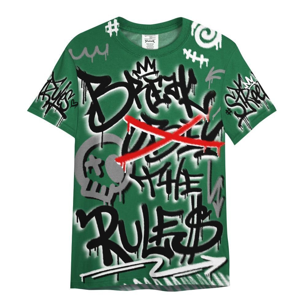 Shirt To Match High Gorge Green 1s - Break Rules Streetwear All Over Print