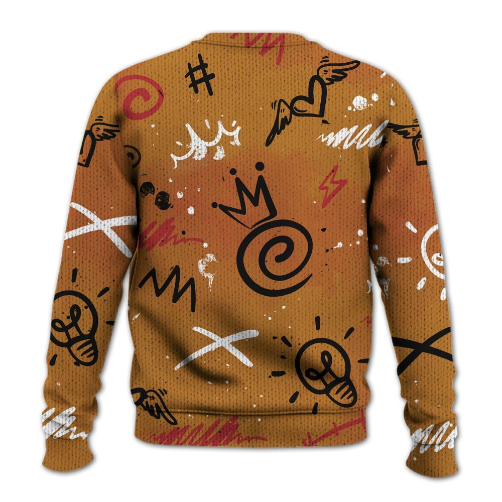 Knitted Sweater To Match Air Max Plus Sunset Swarovski - Drip Been Di2ferent