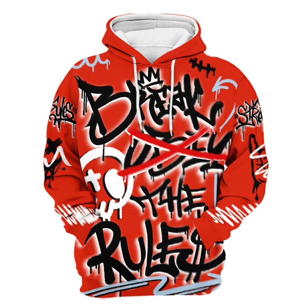 Hoodie To Match Retro Cherry 11s - Break Rules Streetwear All Over Print