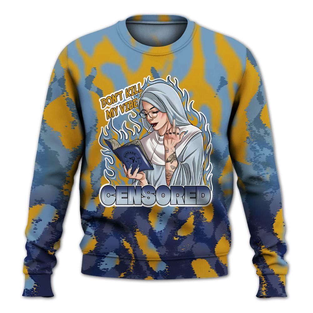 Sweatshirt To Match High OG First In Flight 1s - Censoredz Burn All Over Print