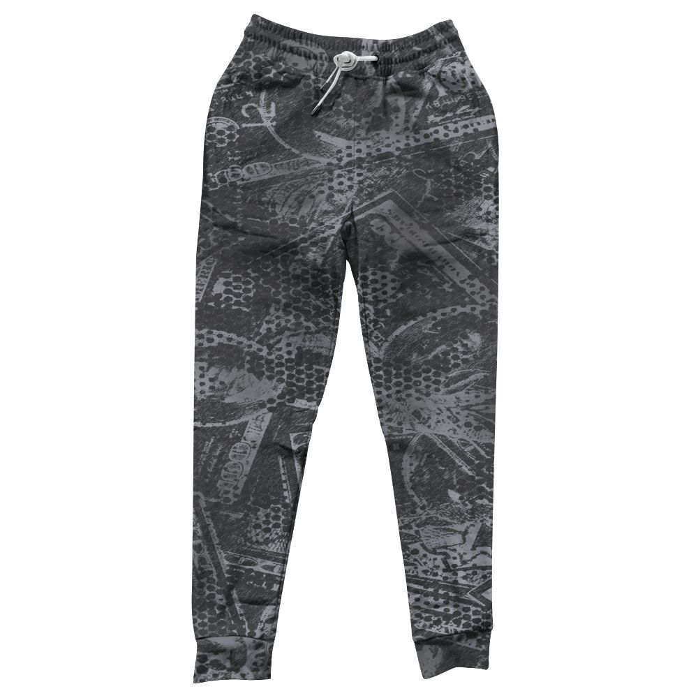 Sweatpant To Match Fear 4s - Banknotes Art Graphic All Over Print