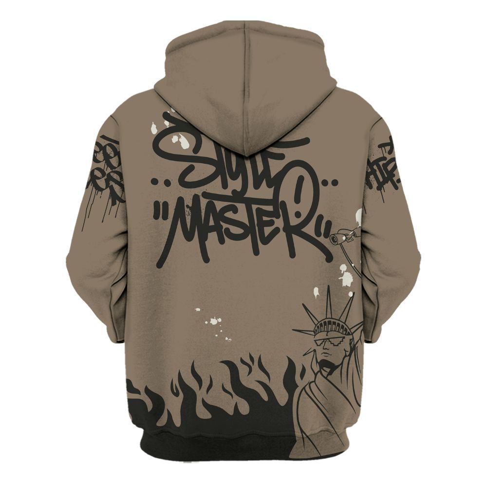 Hoodie To Match Low OG Dark Mocha 1s - Graphic Fck Around Find Out All Over Print