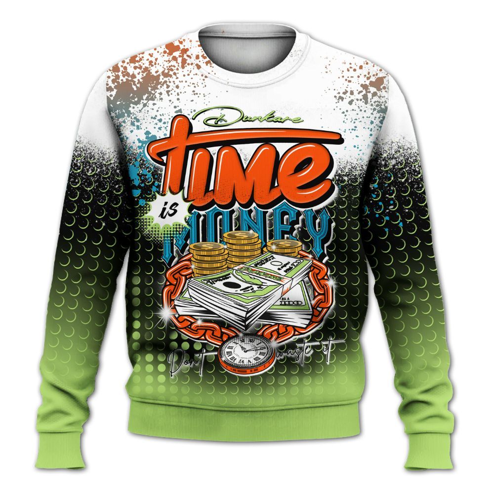 Sweatshirt To Match Kobe 9 Elite What The - Halftone Time Is Money All Over Print