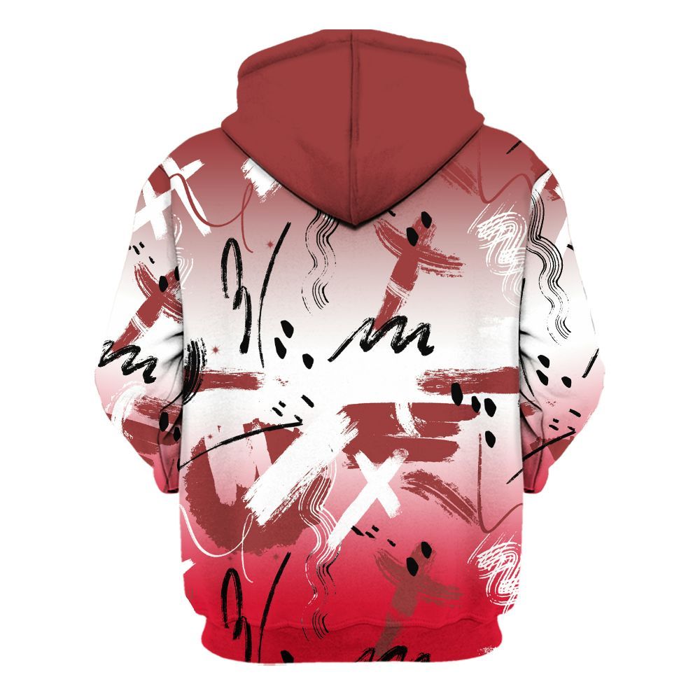 Hoodie To Match Air Max Sunder Gore Tex Fire Red - Money Hustle Grind Pray All Over Print