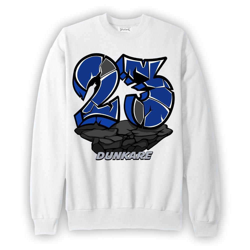 Sweatshirt To match Air Foamposite One Royal Sweatshirt - Cracked 23 Graffiti Graphic