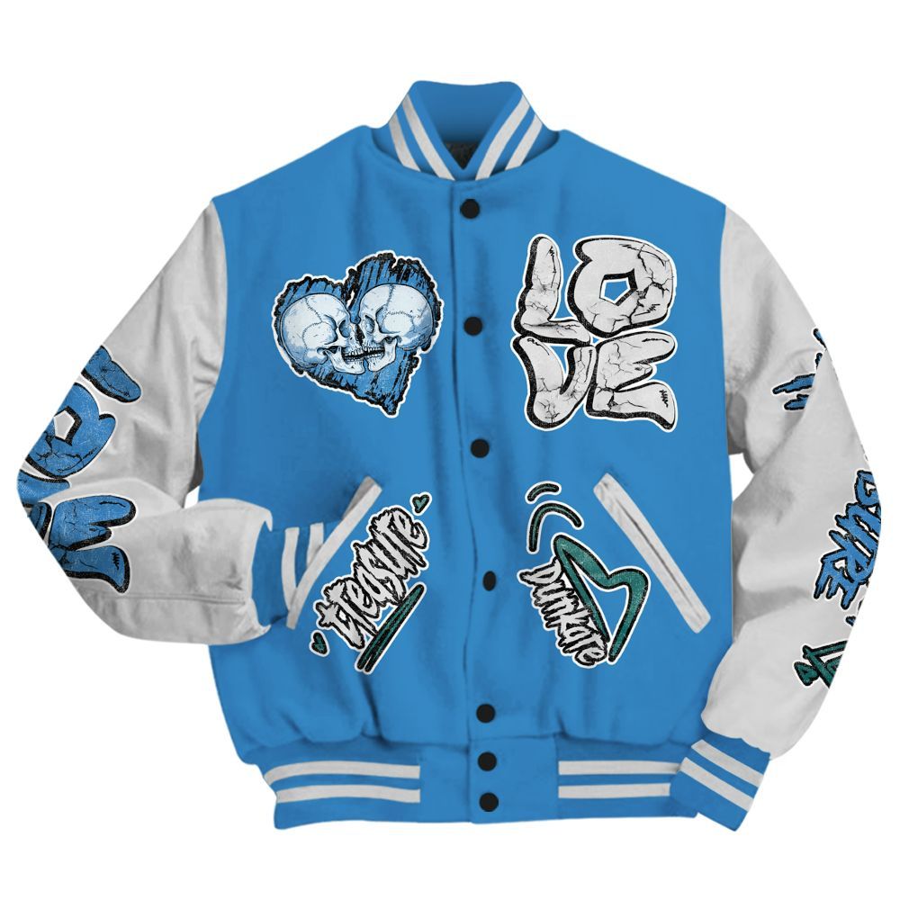 Varsity Jacket To Match Low Carolina 17s - Skull Bear All Over Print