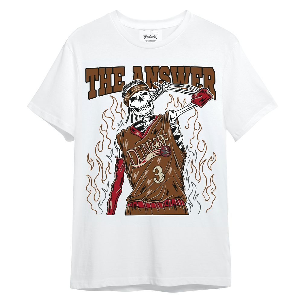 Shirt To Match Archaeo Brown 5s - Allen Answer Skeleton Unisex Shirt