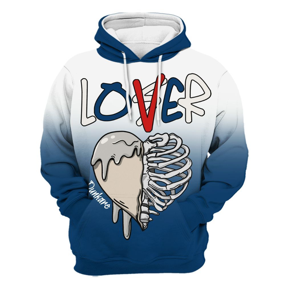 Hoodie To Match Retro Rare Air 11s - Loser Lover Dripping All Over Print